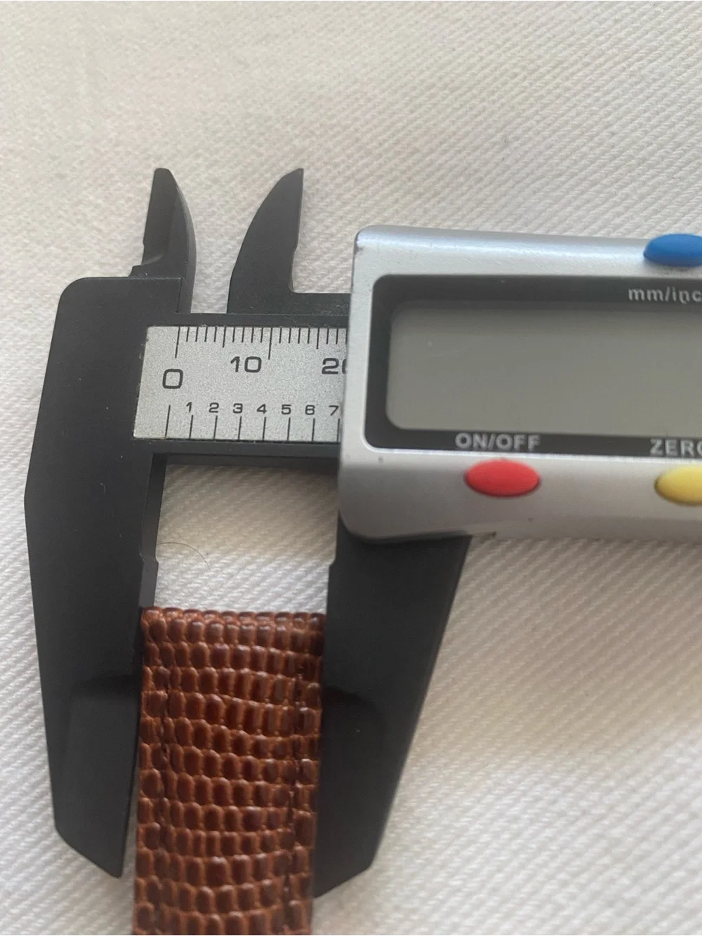 Brown 18mm Vintage Lizard-Cartier Leather Watch Strap with Gold plated Buckle